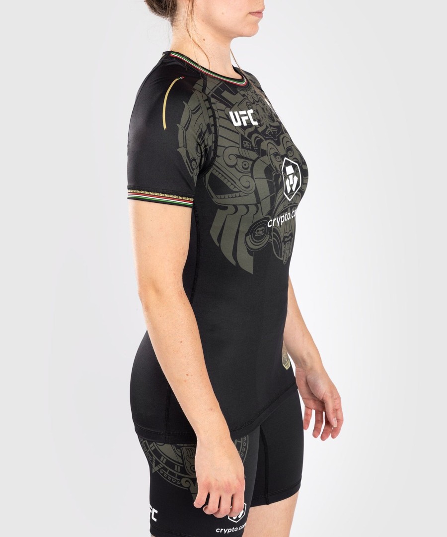 noche ufc af venum authentic fight night kvinders performance kortærmet rashguard - sort