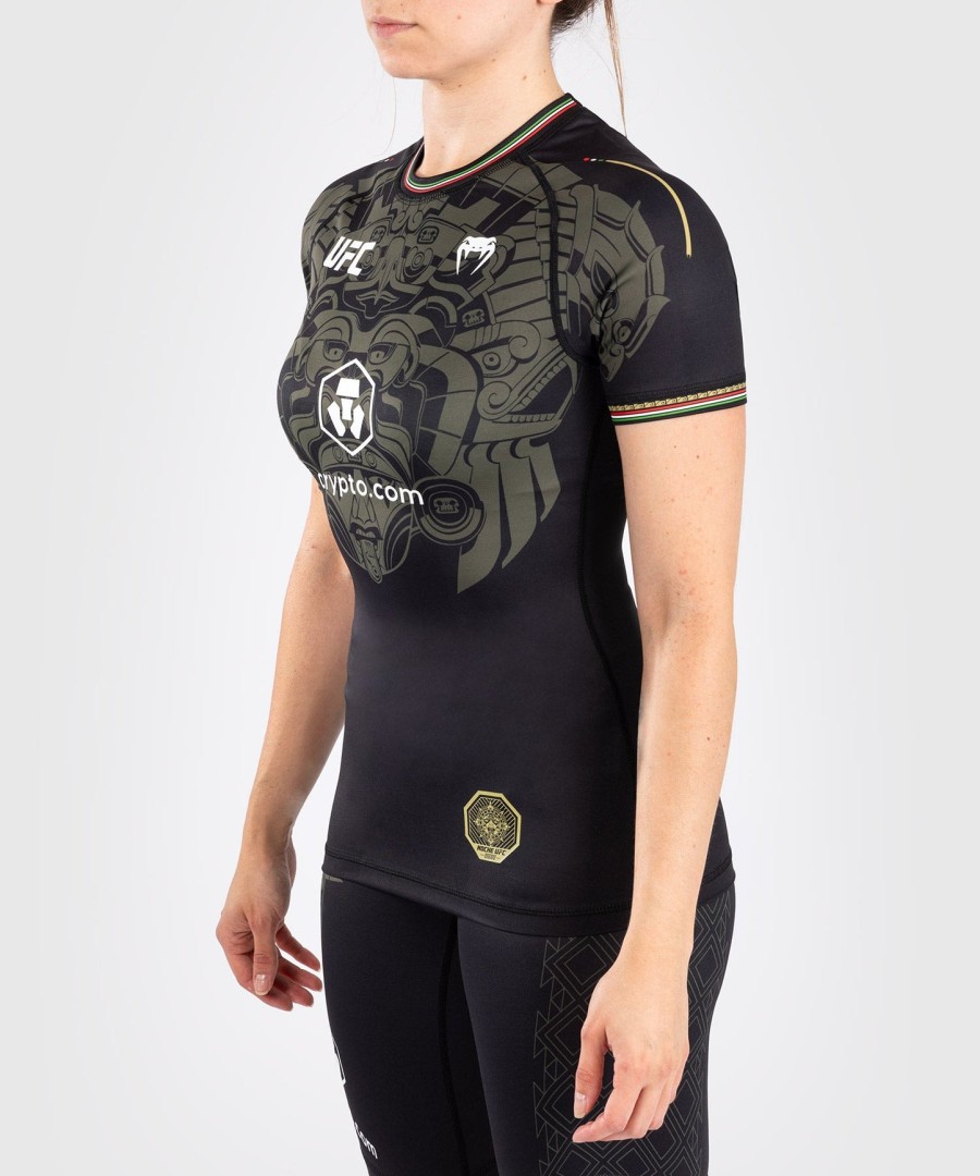 noche ufc af venum authentic fight night kvinders performance kortærmet rashguard - sort