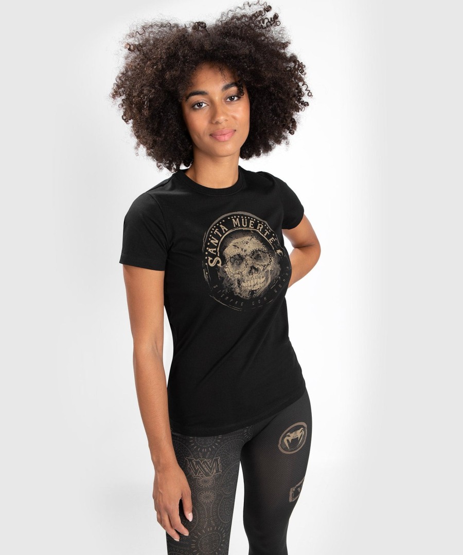 t-shirt santa muerte dark side venum kvinde - sortbrun