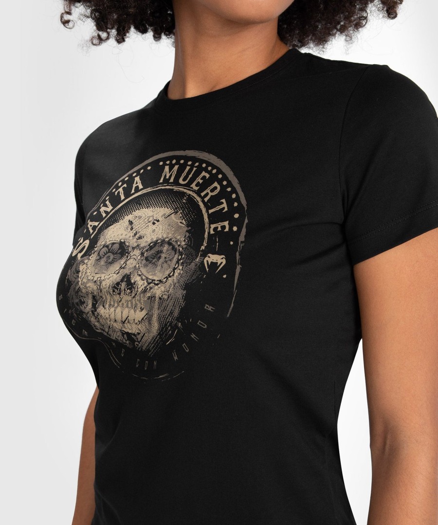t-shirt santa muerte dark side venum kvinde - sortbrun
