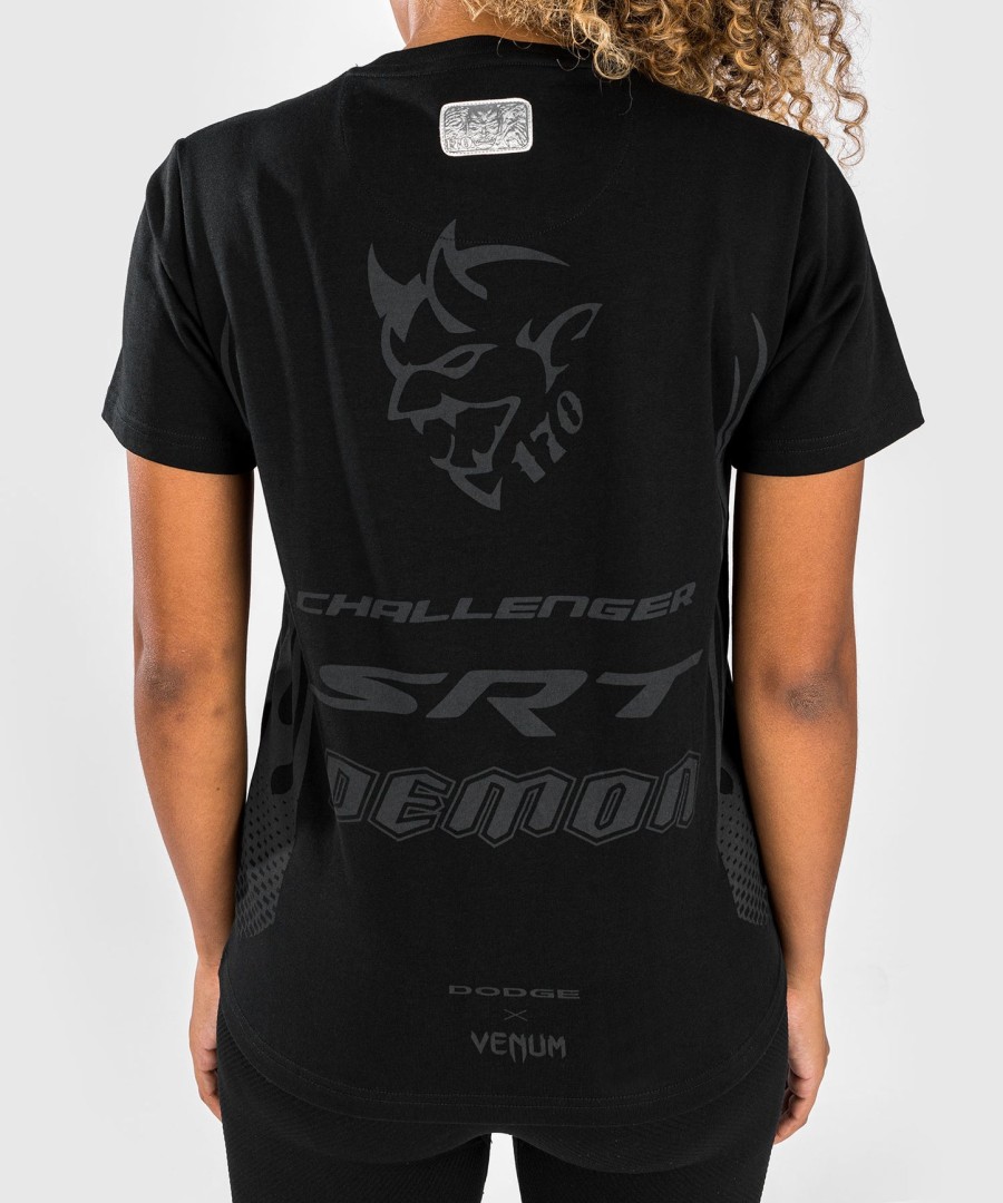 venum x dodge demon 170 dame t-shirt - sort