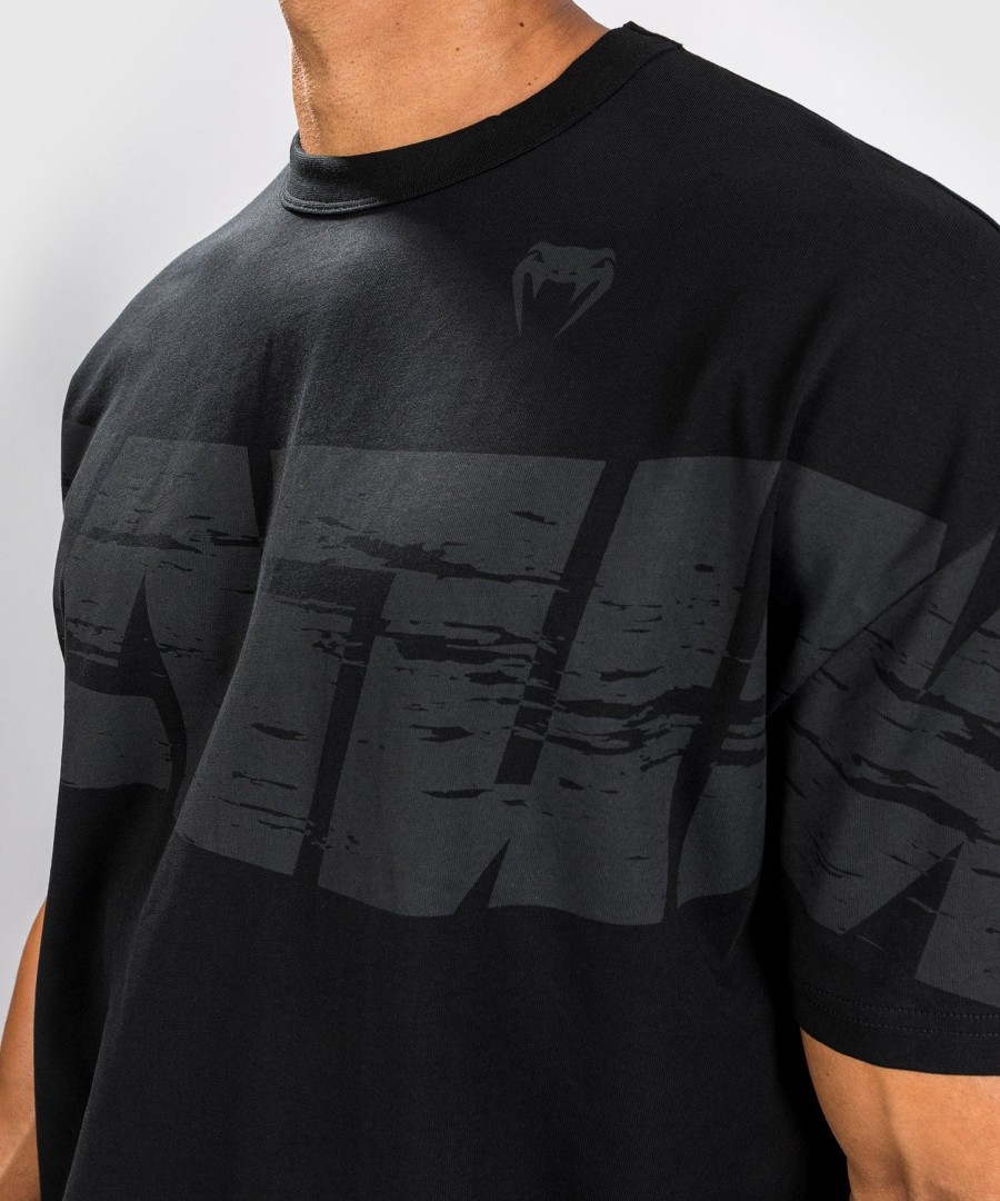 venum connect xl t-shirt - oversize pasform - sort