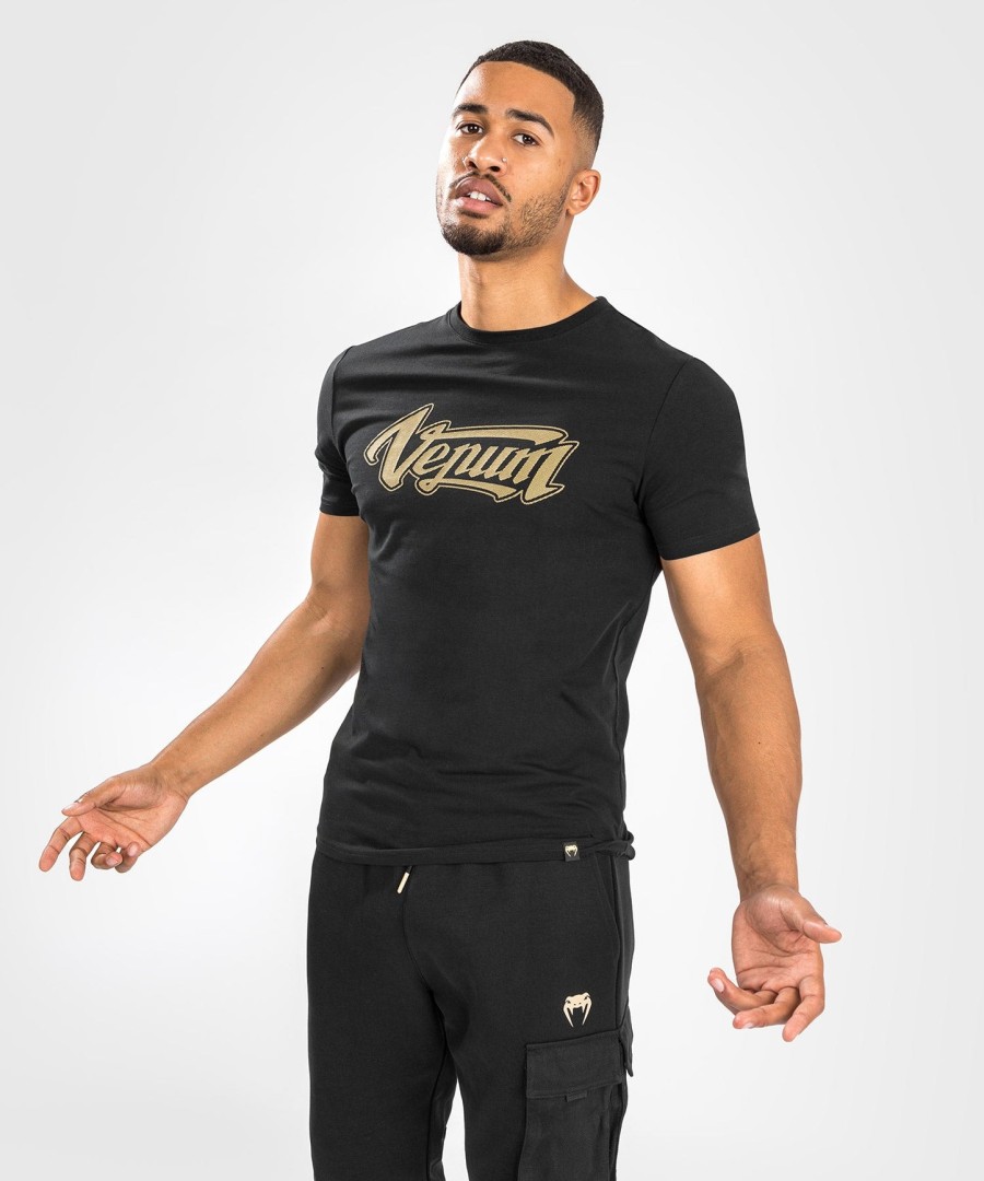 venum absolute 2.0 t-shirt - justeret pasform - sortguld