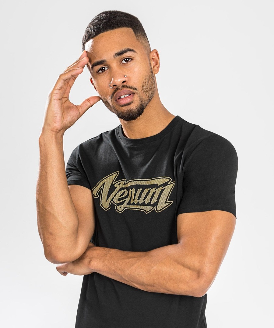 venum absolute 2.0 t-shirt - justeret pasform - sortguld