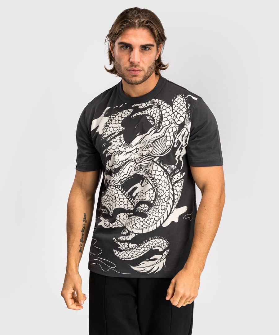 venum dragon flight herre t-shirt - trækulsgråcremehvid