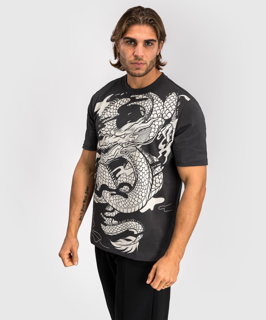 venum dragon flight herre t-shirt - trækulsgråcremehvid