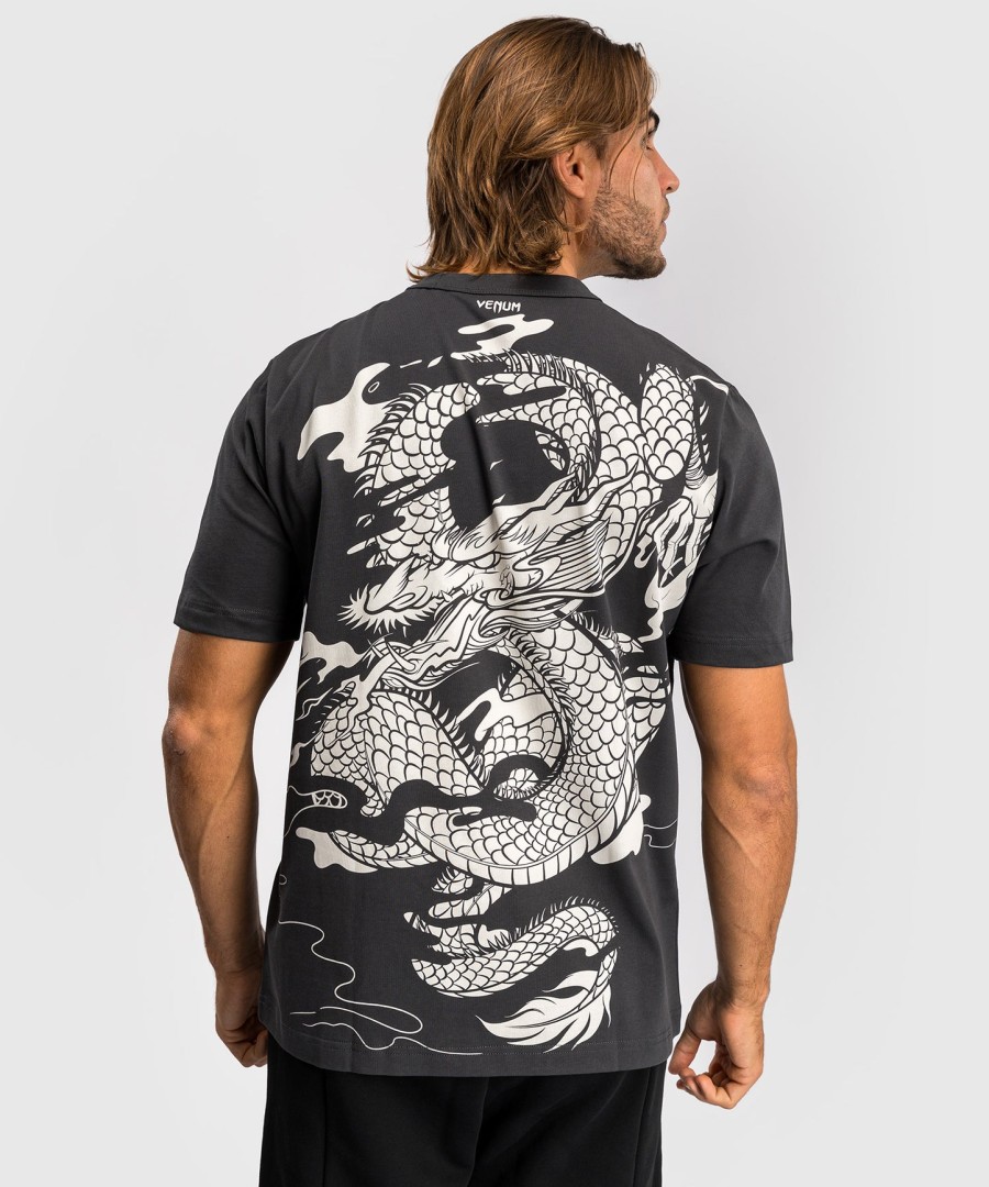 venum dragon flight herre t-shirt - trækulsgråcremehvid
