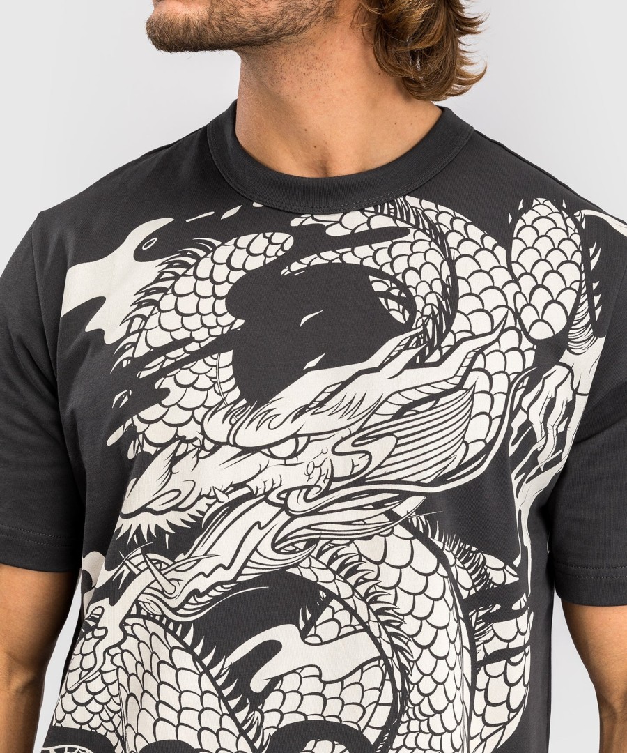 venum dragon flight herre t-shirt - trækulsgråcremehvid