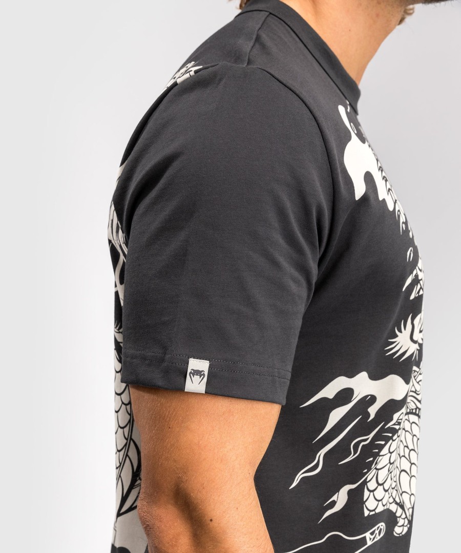 venum dragon flight herre t-shirt - trækulsgråcremehvid