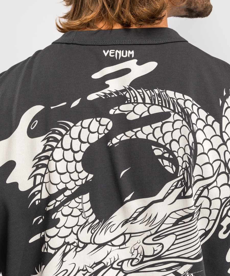venum dragon flight herre t-shirt - trækulsgråcremehvid