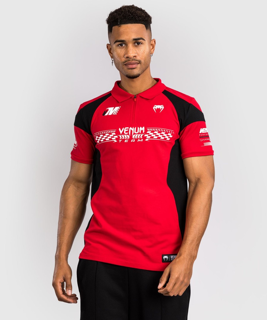 venum motorsport bomuldspolo - racer rød