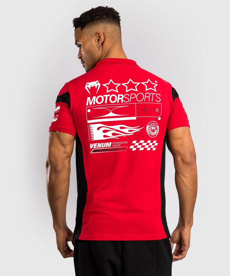 venum motorsport bomuldspolo - racer rød