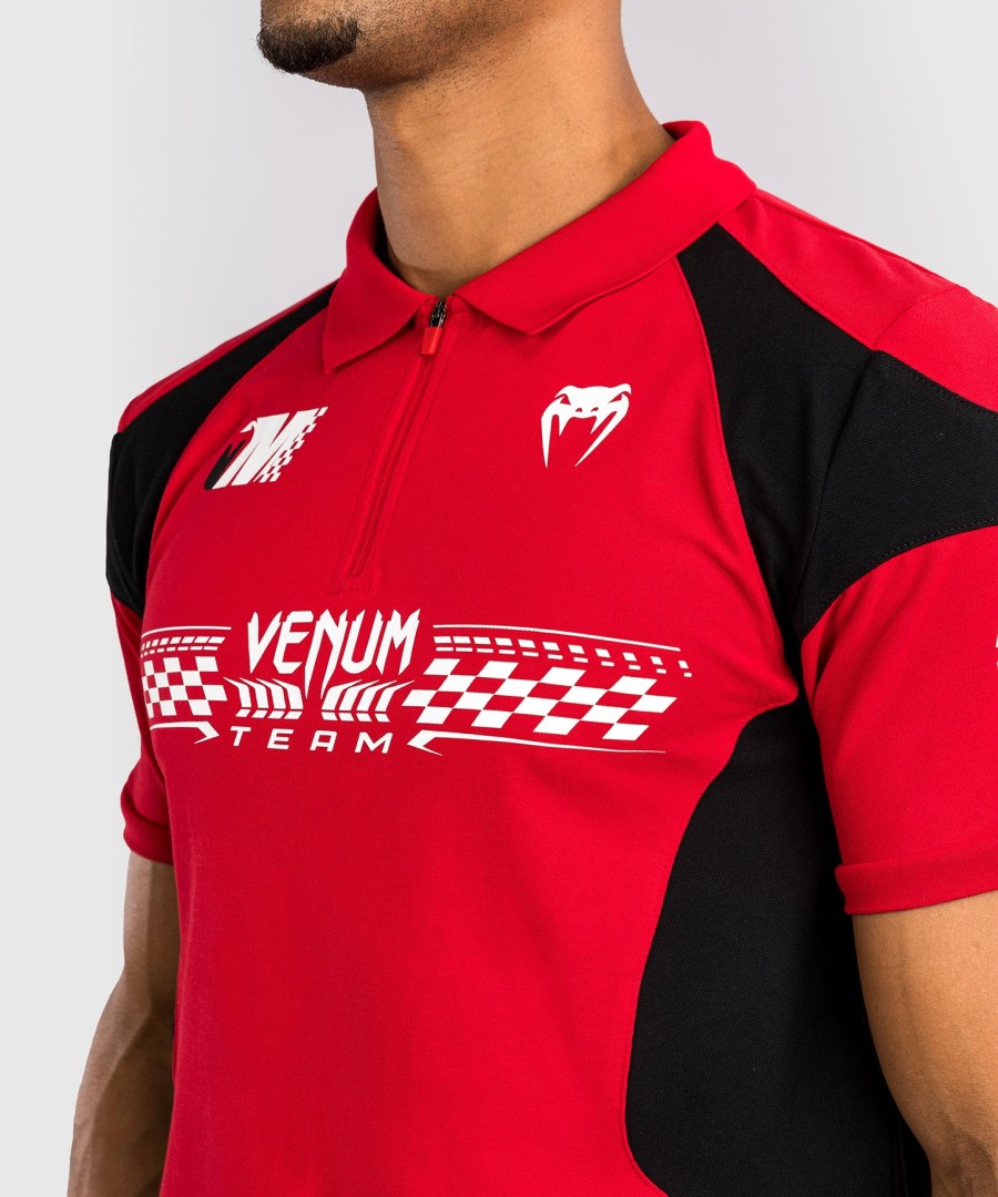 venum motorsport bomuldspolo - racer rød
