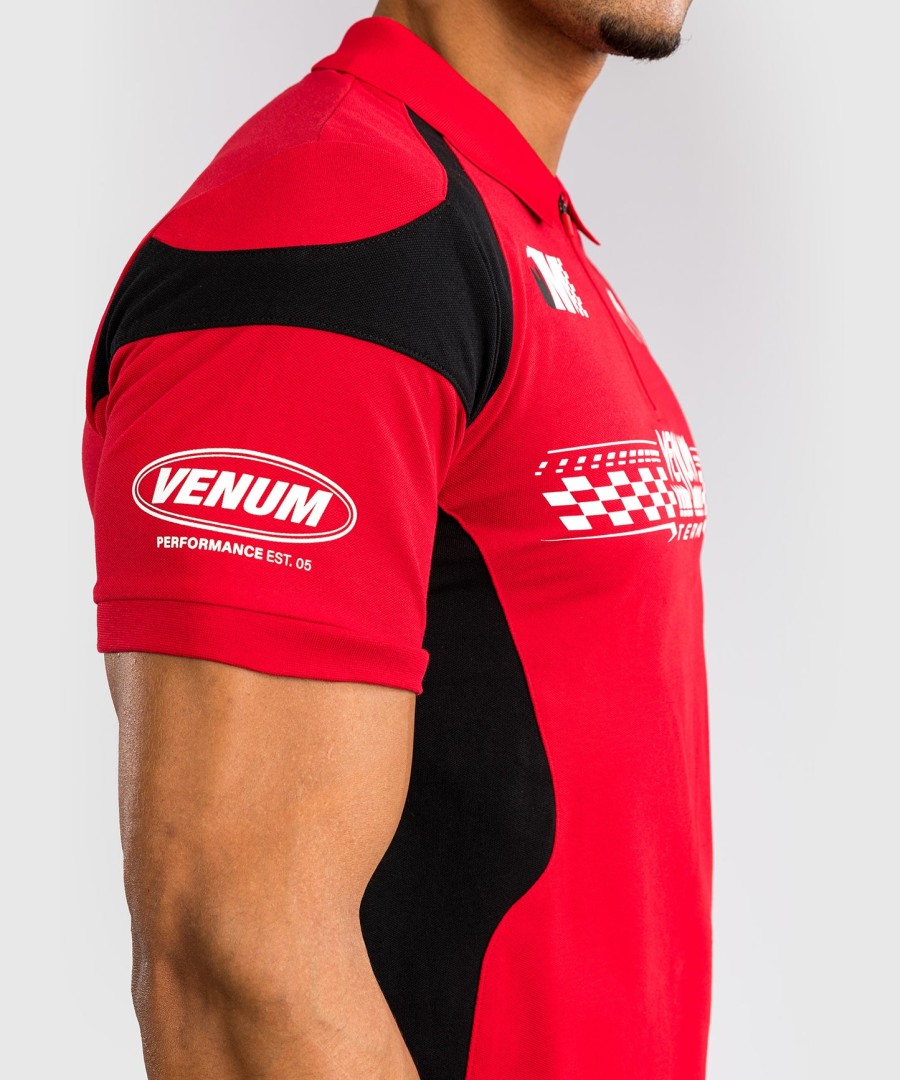 venum motorsport bomuldspolo - racer rød