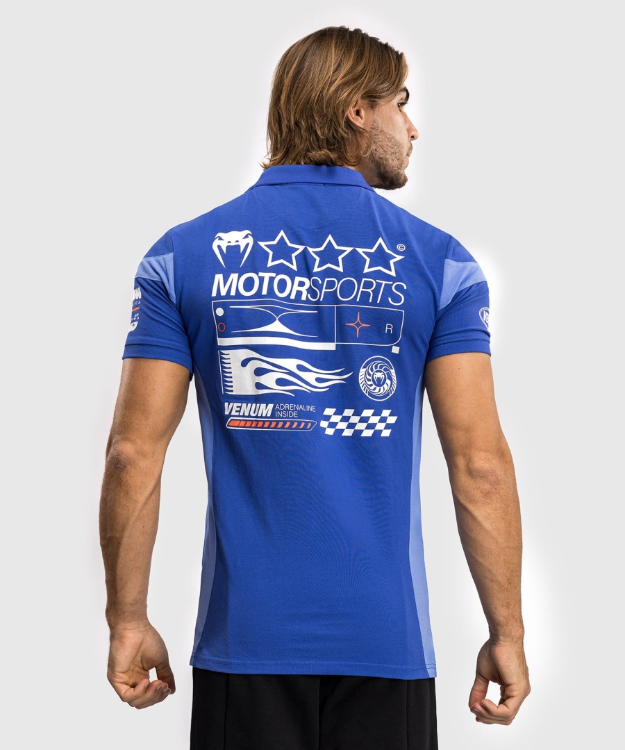 venum motorsport bomuld polo - kongeblå