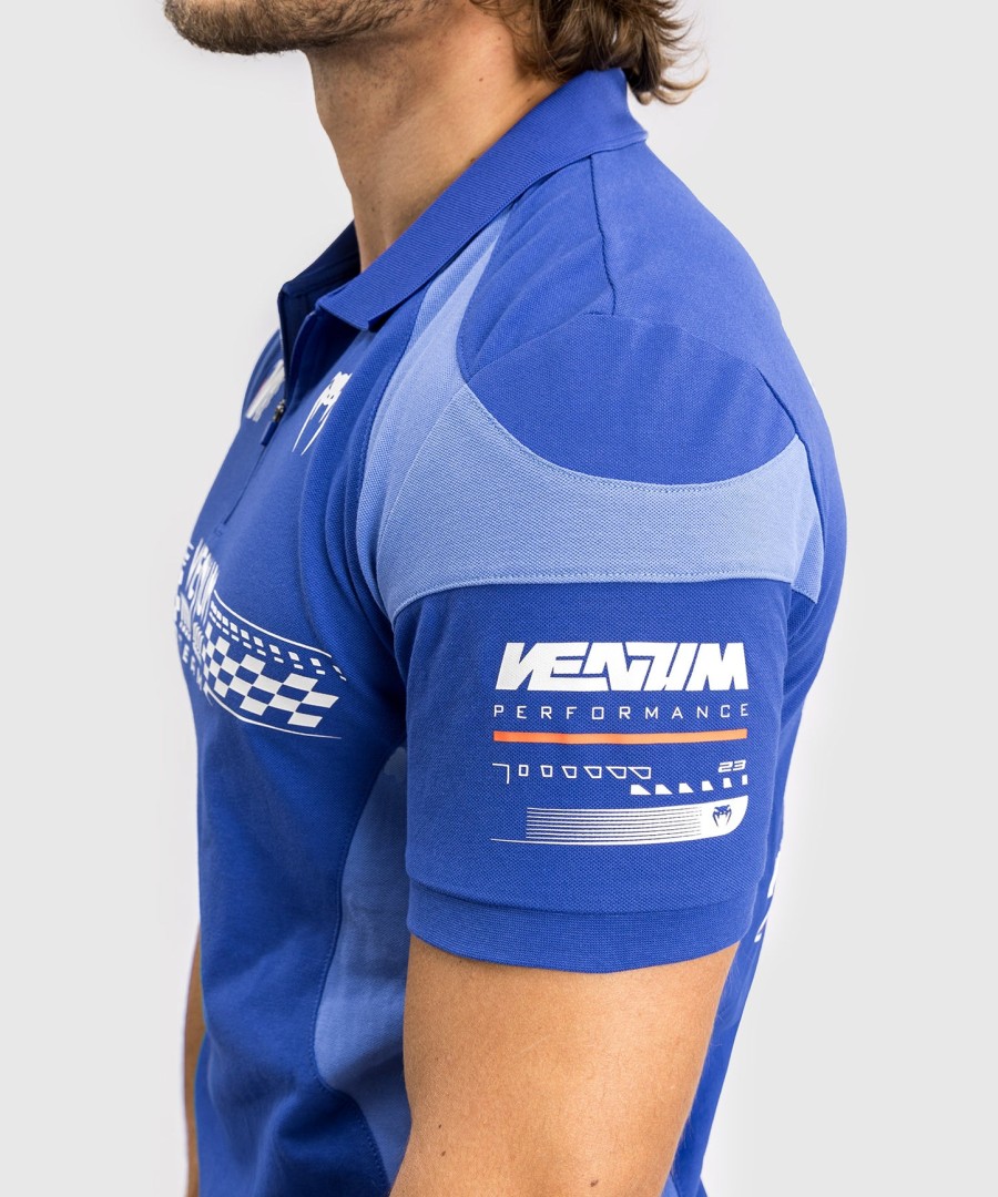venum motorsport bomuld polo - kongeblå