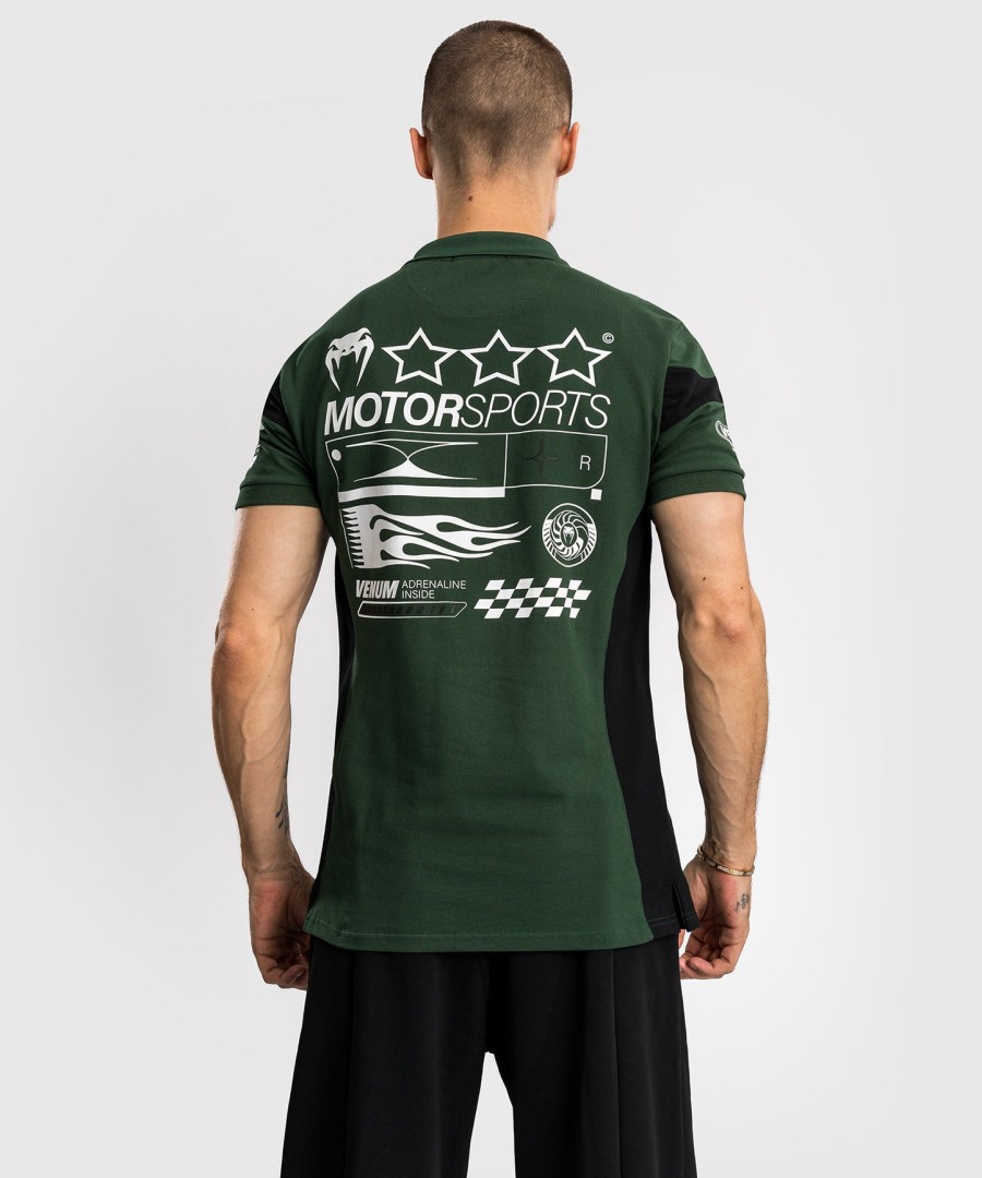 venum motorsport bomuldspolo - deep forest