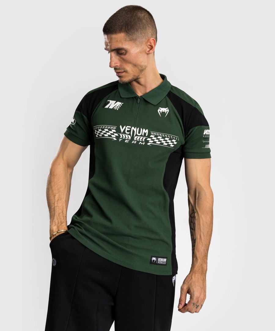venum motorsport bomuldspolo - deep forest
