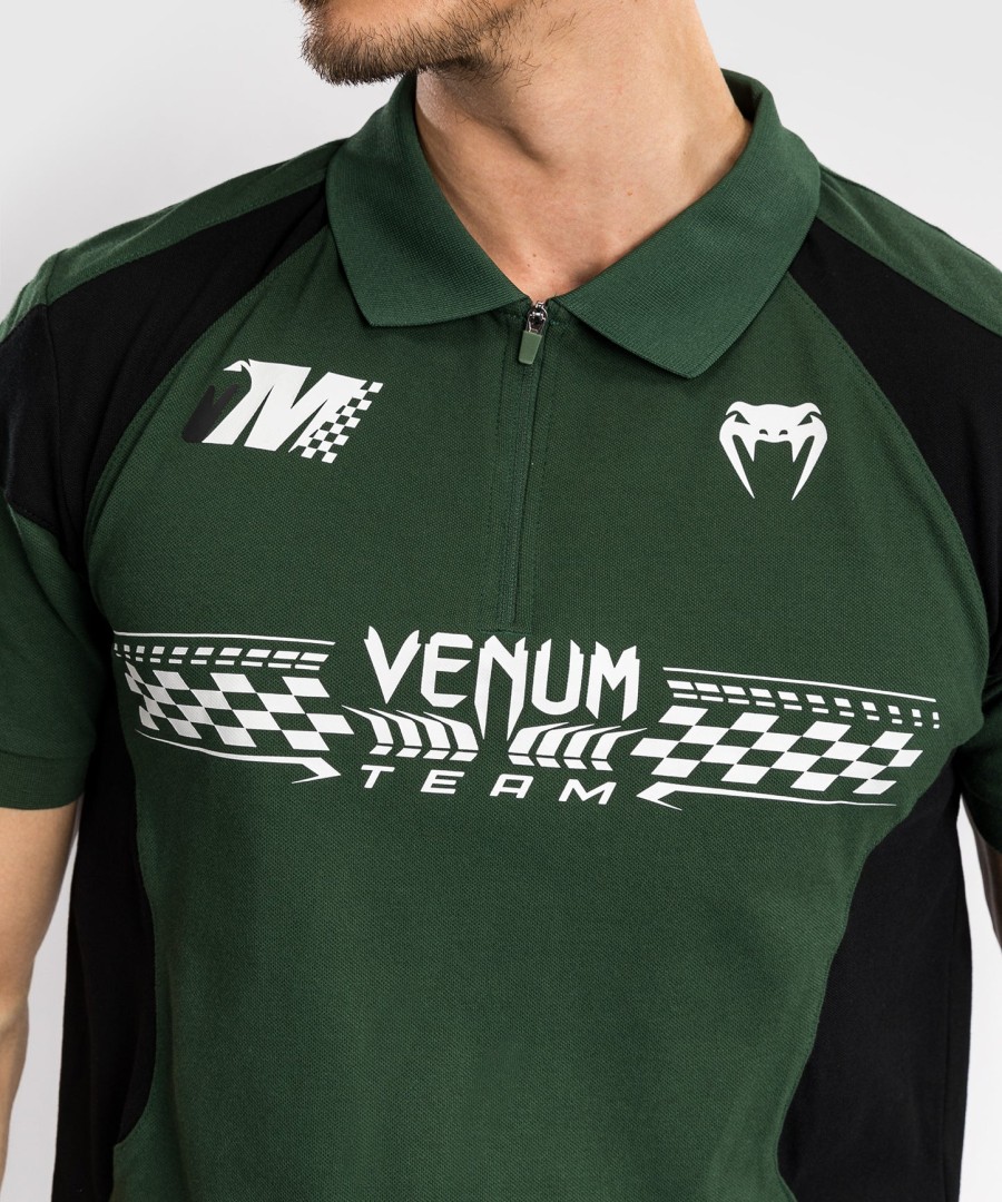 venum motorsport bomuldspolo - deep forest