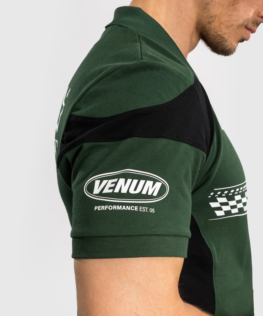 venum motorsport bomuldspolo - deep forest