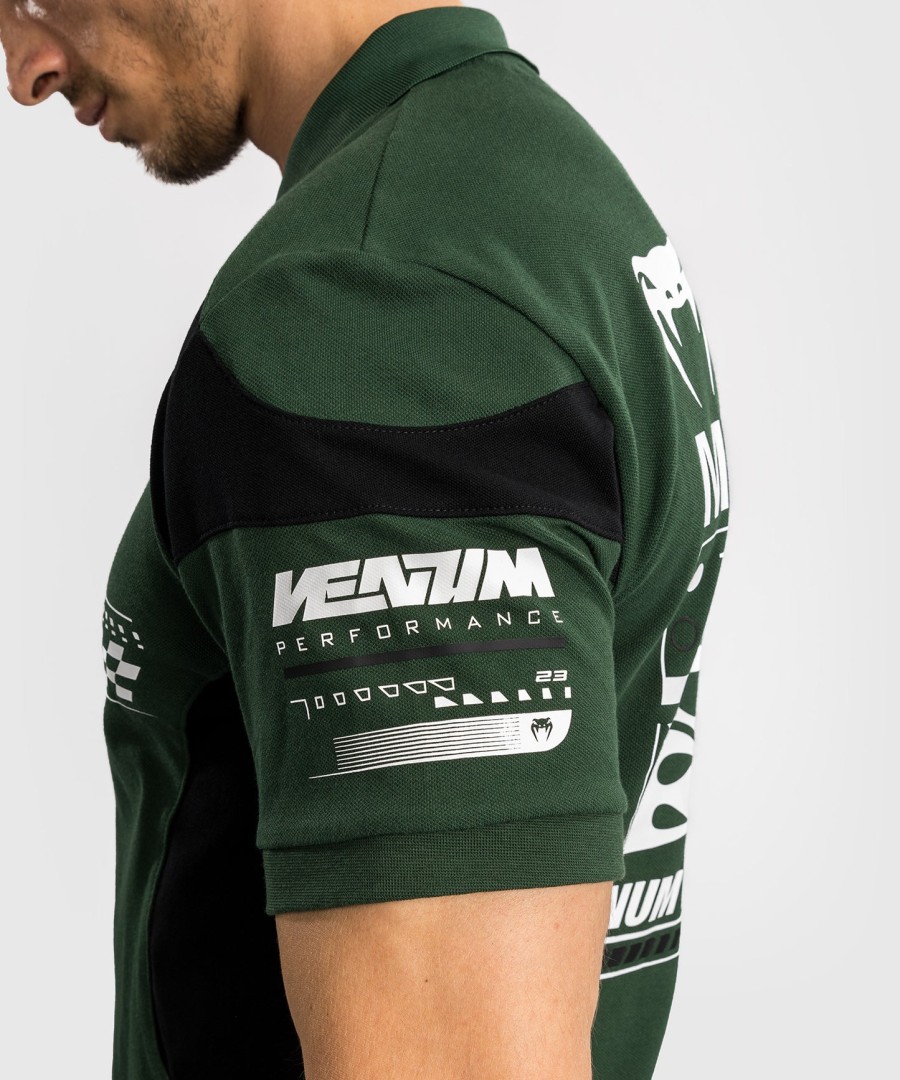 venum motorsport bomuldspolo - deep forest