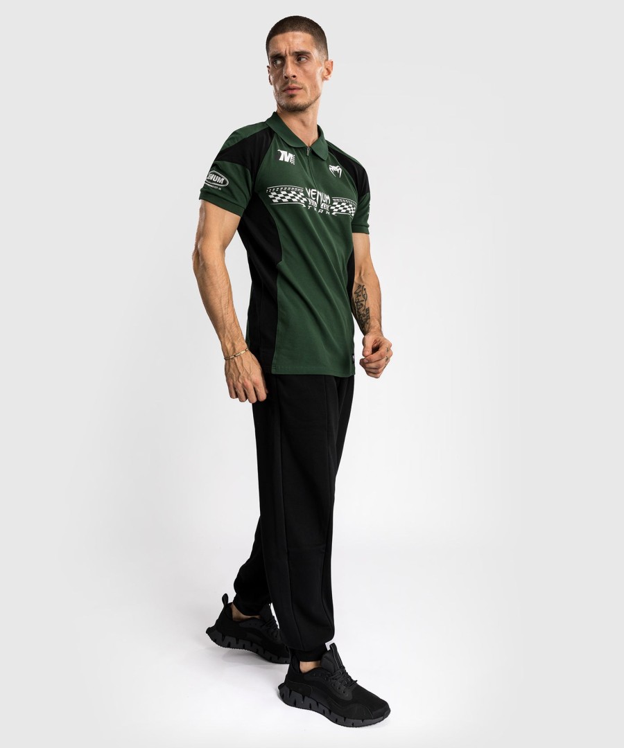 venum motorsport bomuldspolo - deep forest