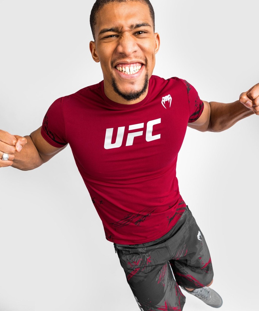 ufc venum authentic fight week herre 2.0 kortærmet t-shirt - rød