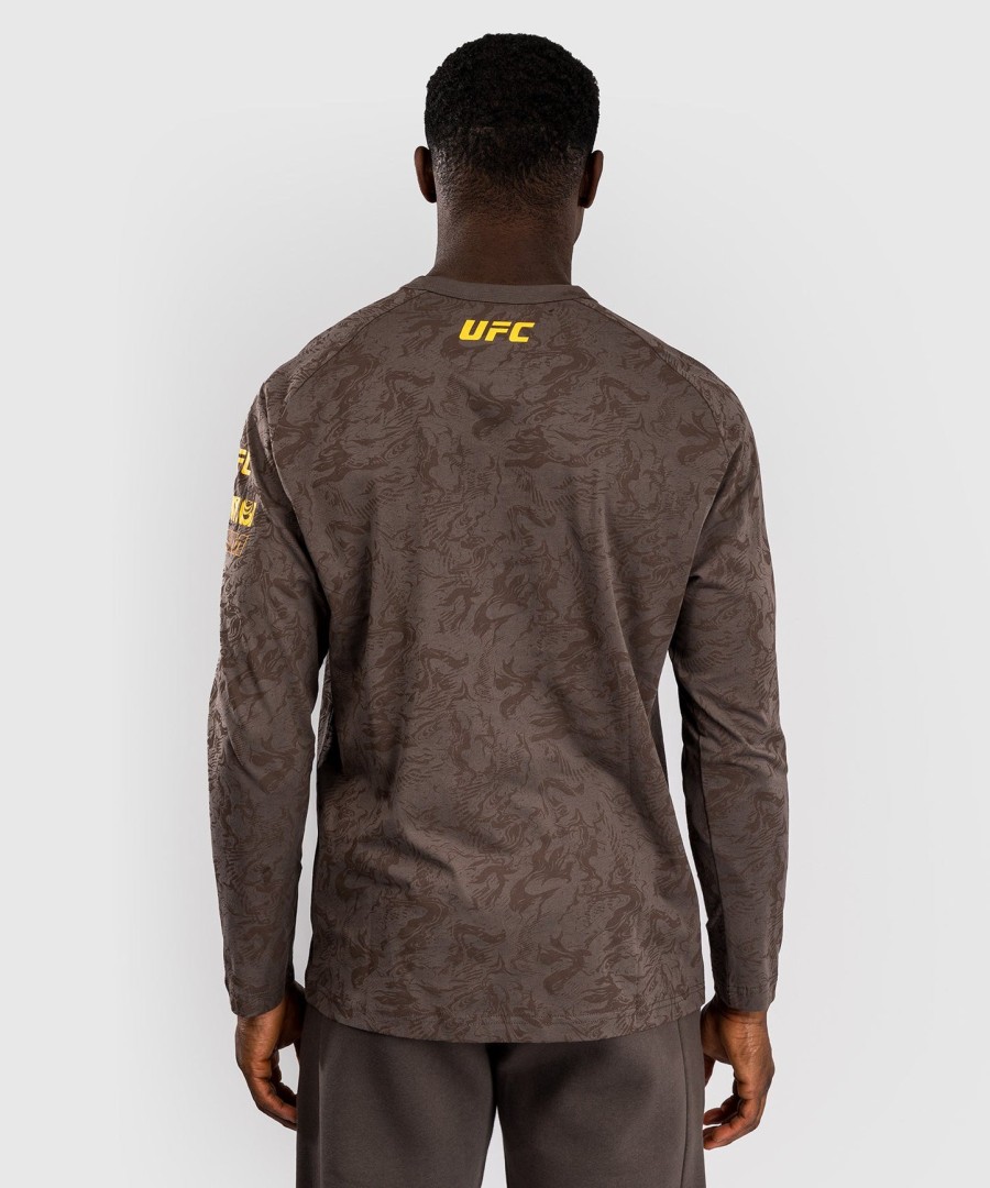 ufc fusion by venum fight week herre langærmet t-shirt - jordbrun