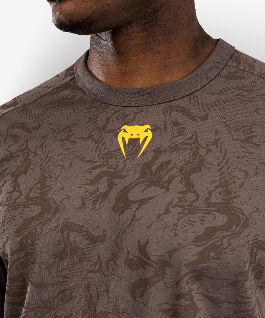 ufc fusion by venum fight week herre langærmet t-shirt - jordbrun