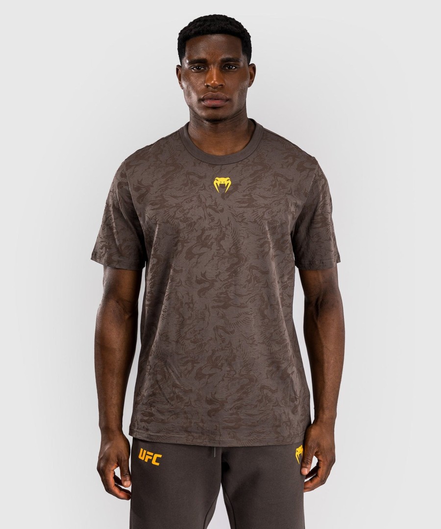 ufc fusion by venum fight week herre kortærmet t-shirt - jordbrun