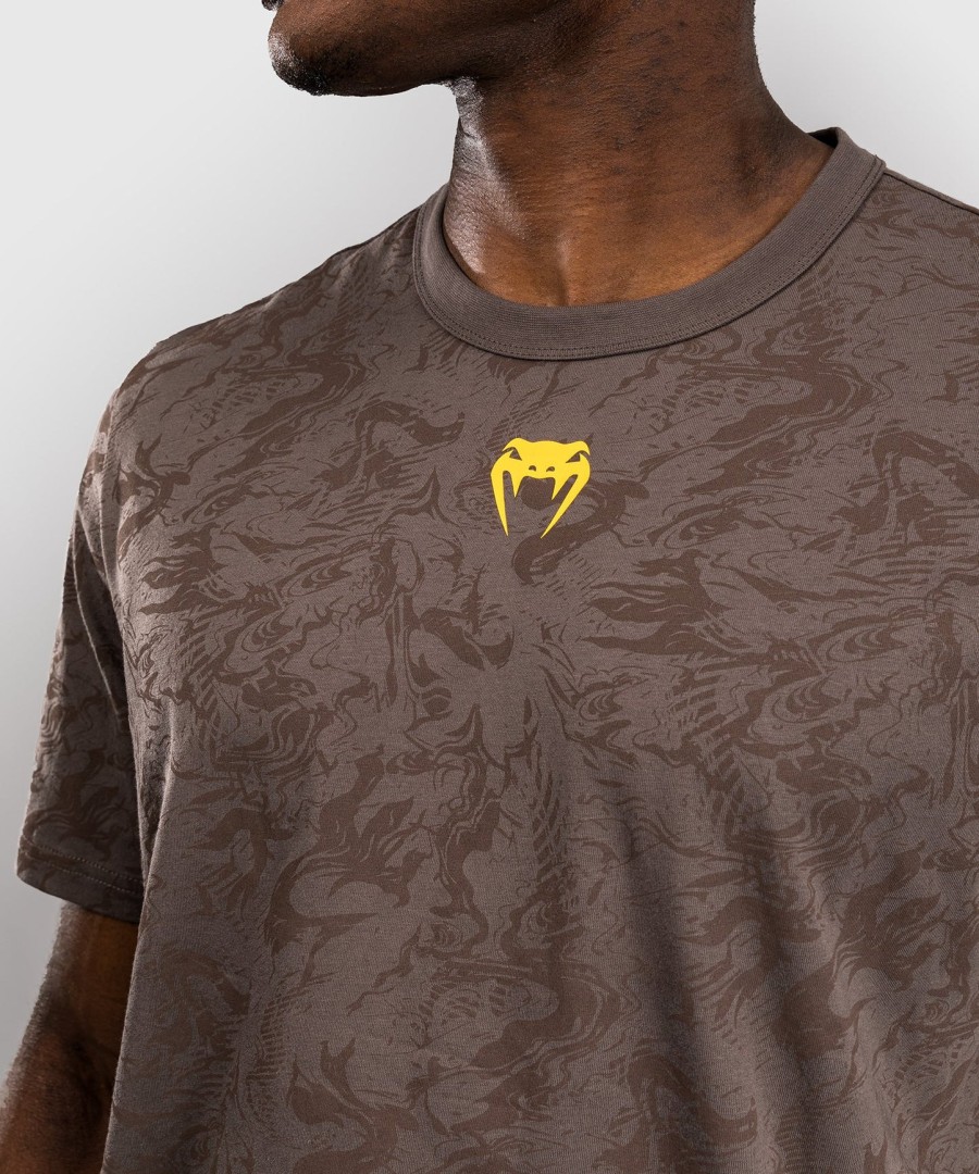 ufc fusion by venum fight week herre kortærmet t-shirt - jordbrun