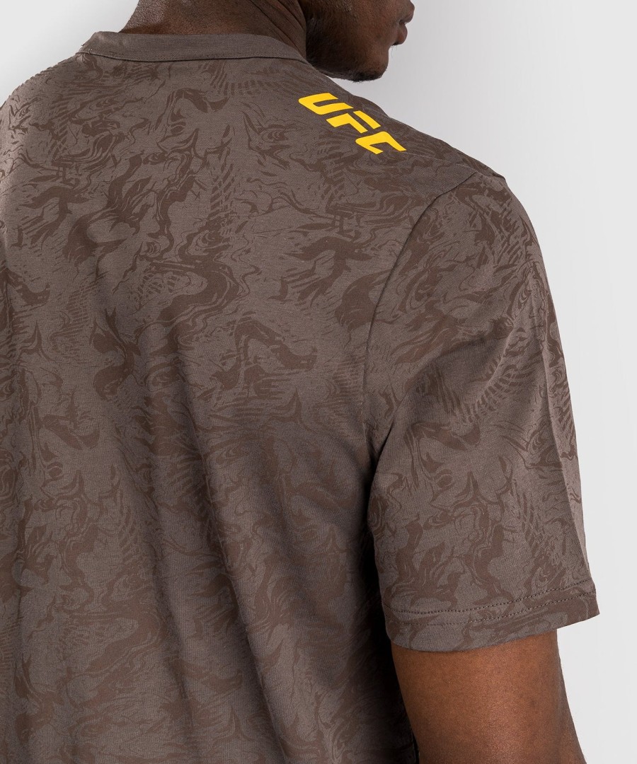 ufc fusion by venum fight week herre kortærmet t-shirt - jordbrun