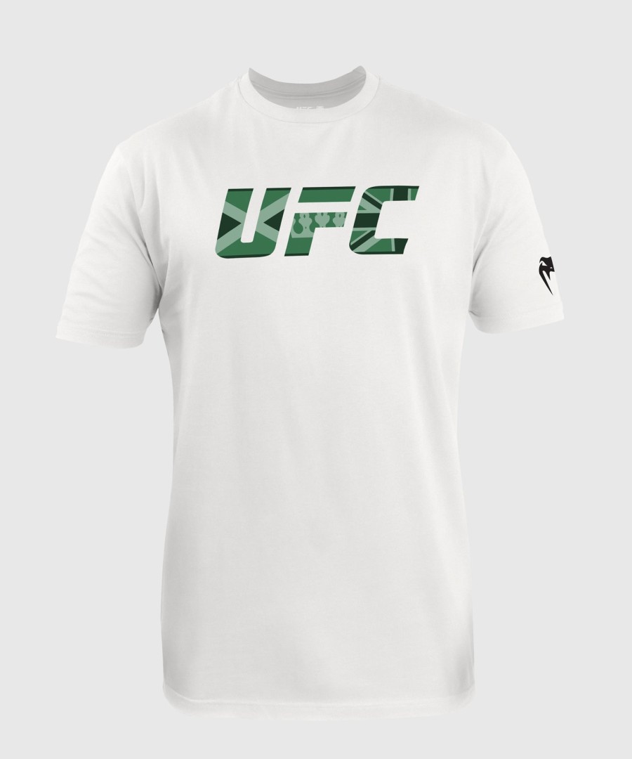 herre ufc unrivaled by venum hvid leon edwards t-shirt