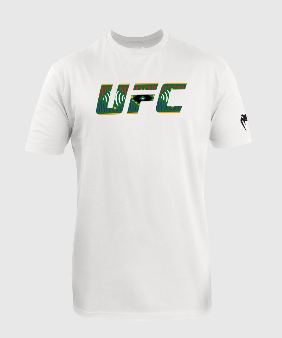 herre ufc unrivaled by venum hvid dricus du plessis t-shirt