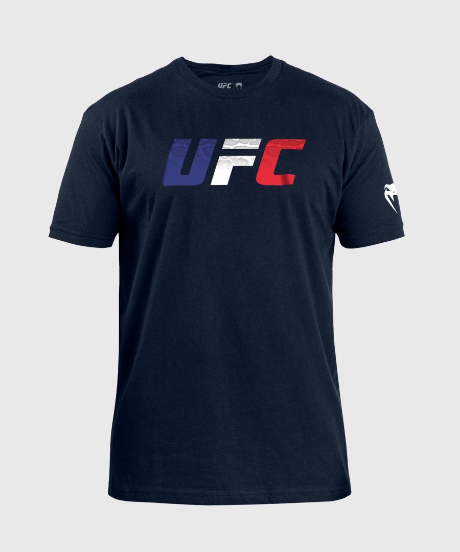 herre ufc unrivaled by venum marineblå fransk flag t-shirt