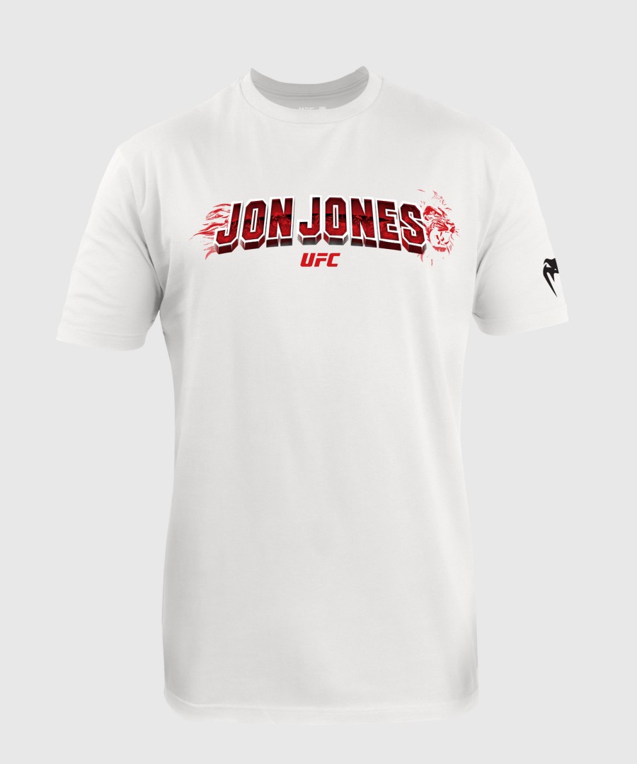 herre ufc unrivaled by venum hvid jon jones t-shirt