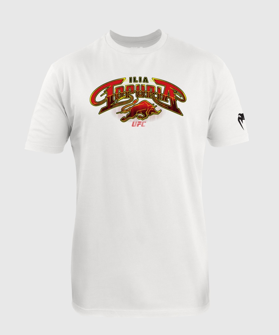 mænd ufc uovertruffen af venum hvid ilia topuria t-shirt