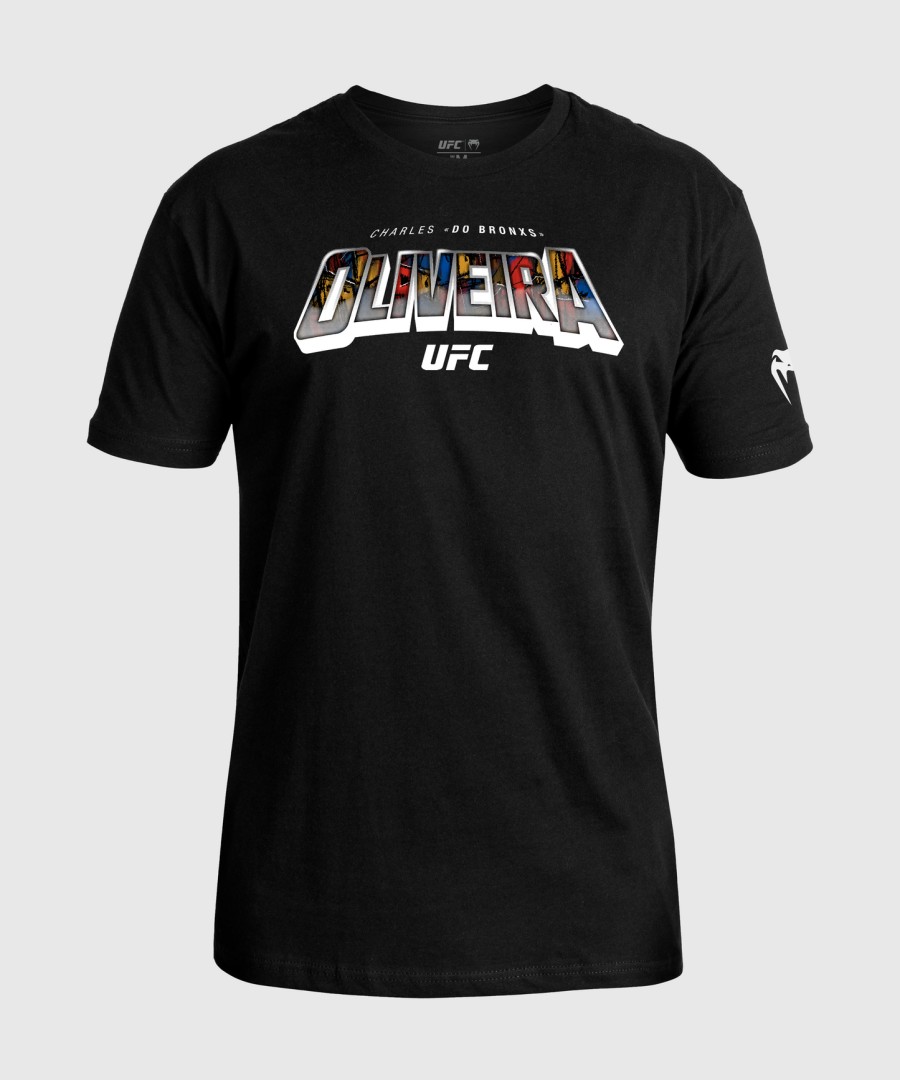 mænd ufc uovertruffen af venum sort charles oliveira t-shirt