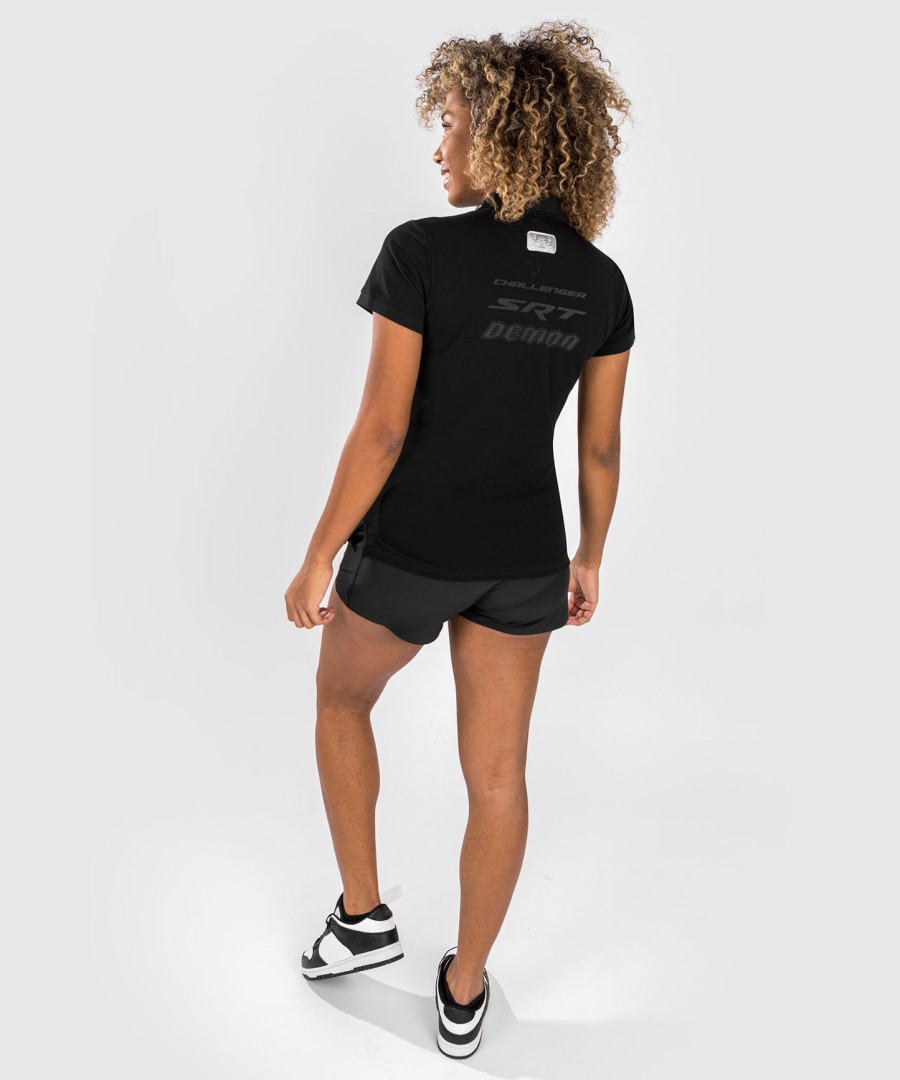 venum x dodge demon 170 dame poloshirt - sort