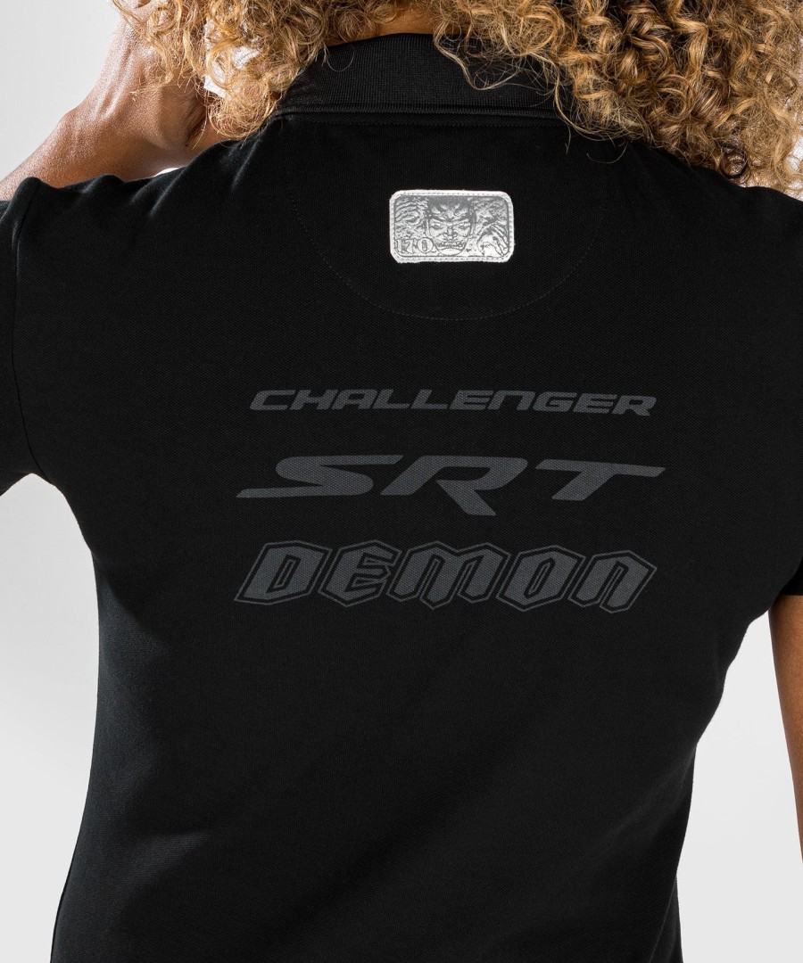 venum x dodge demon 170 dame poloshirt - sort