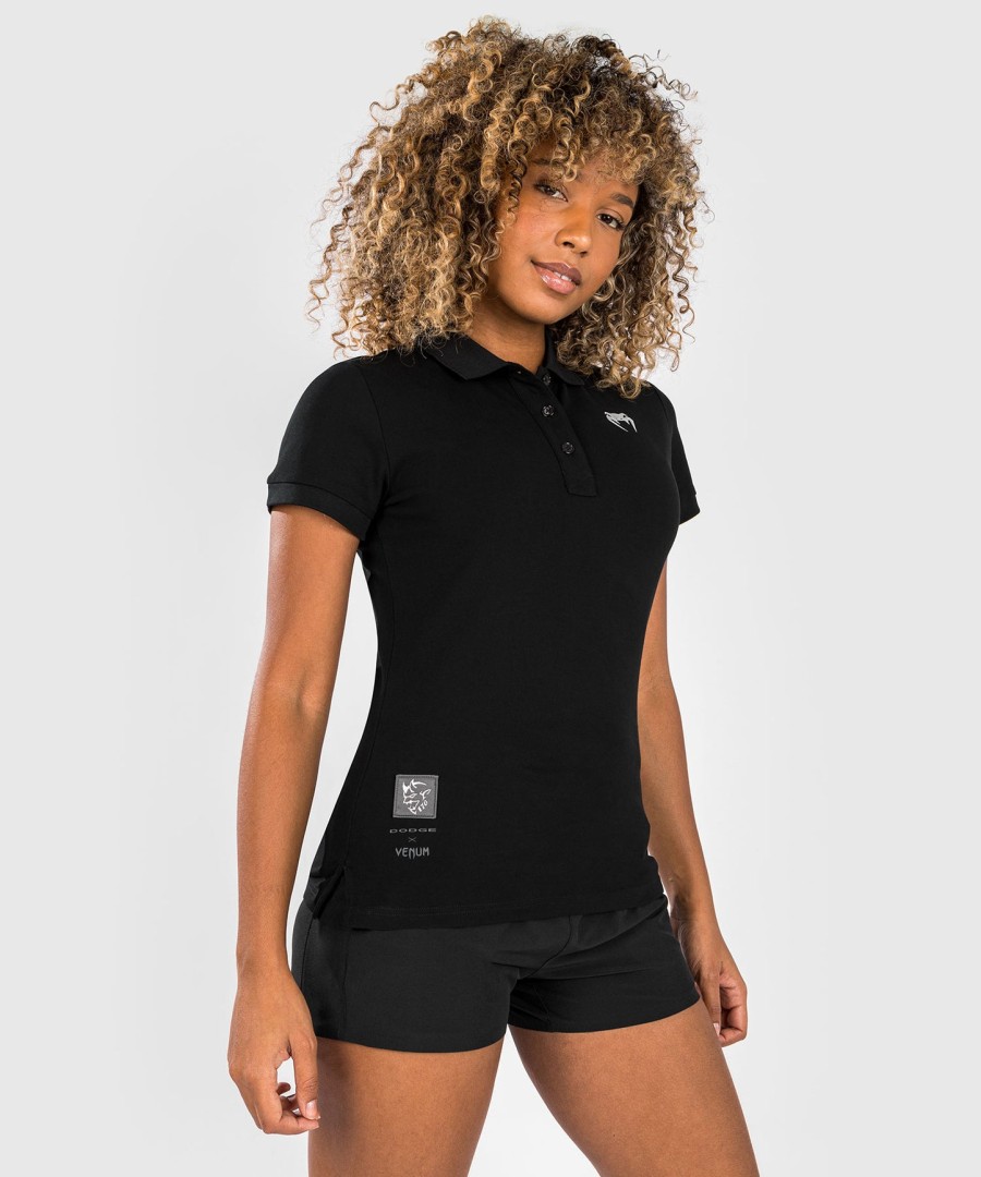 venum x dodge demon 170 dame poloshirt - sort