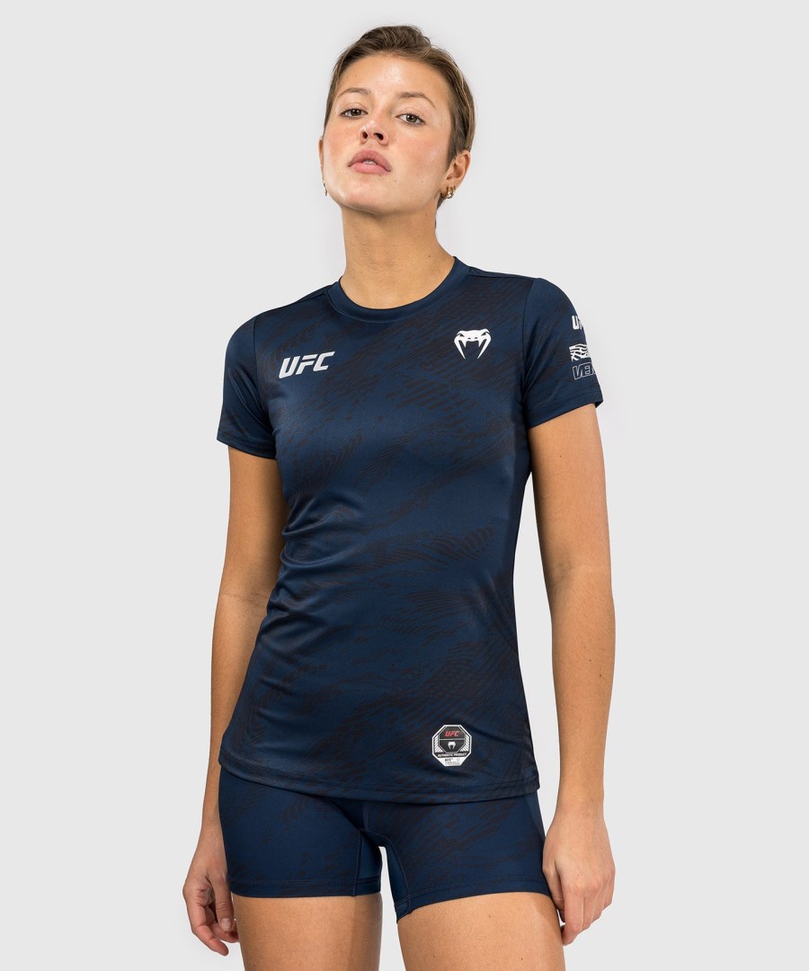 ufc fusion by venum fight week dame dry-tech t-shirt - oceanic blue