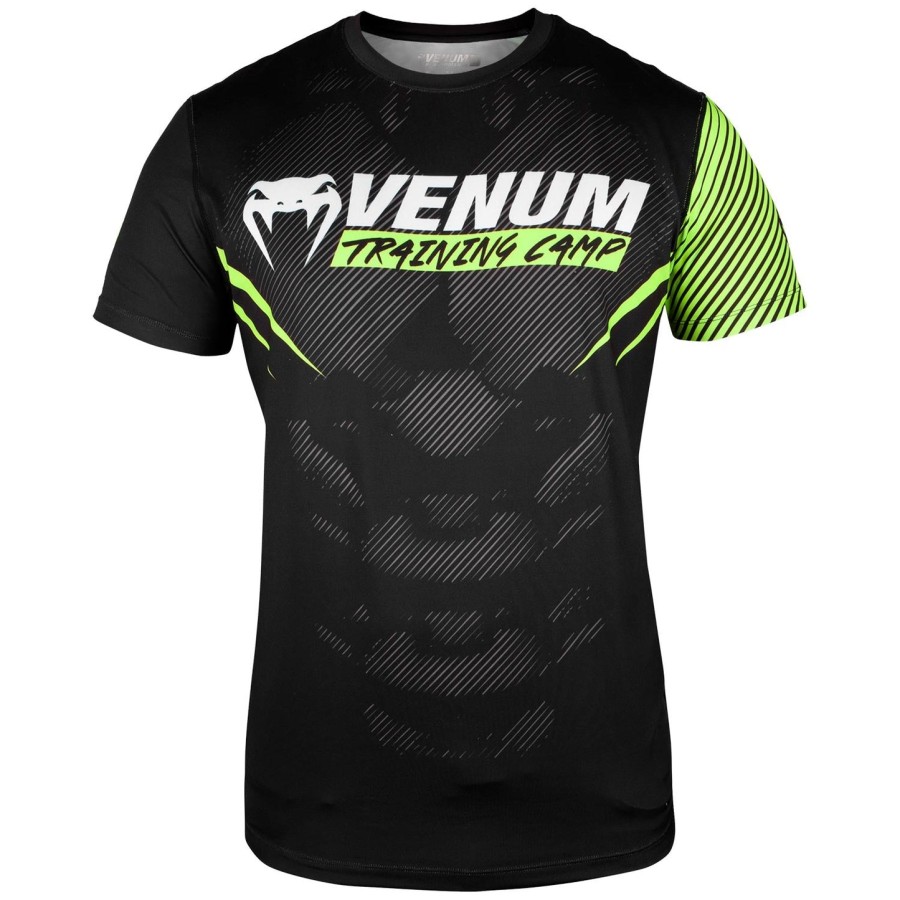 venum training camp 2.0 dry tech t-shirt - sortneo gul - eksklusiv