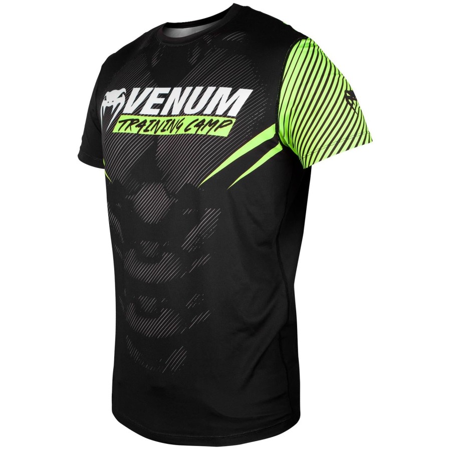 venum training camp 2.0 dry tech t-shirt - sortneo gul - eksklusiv