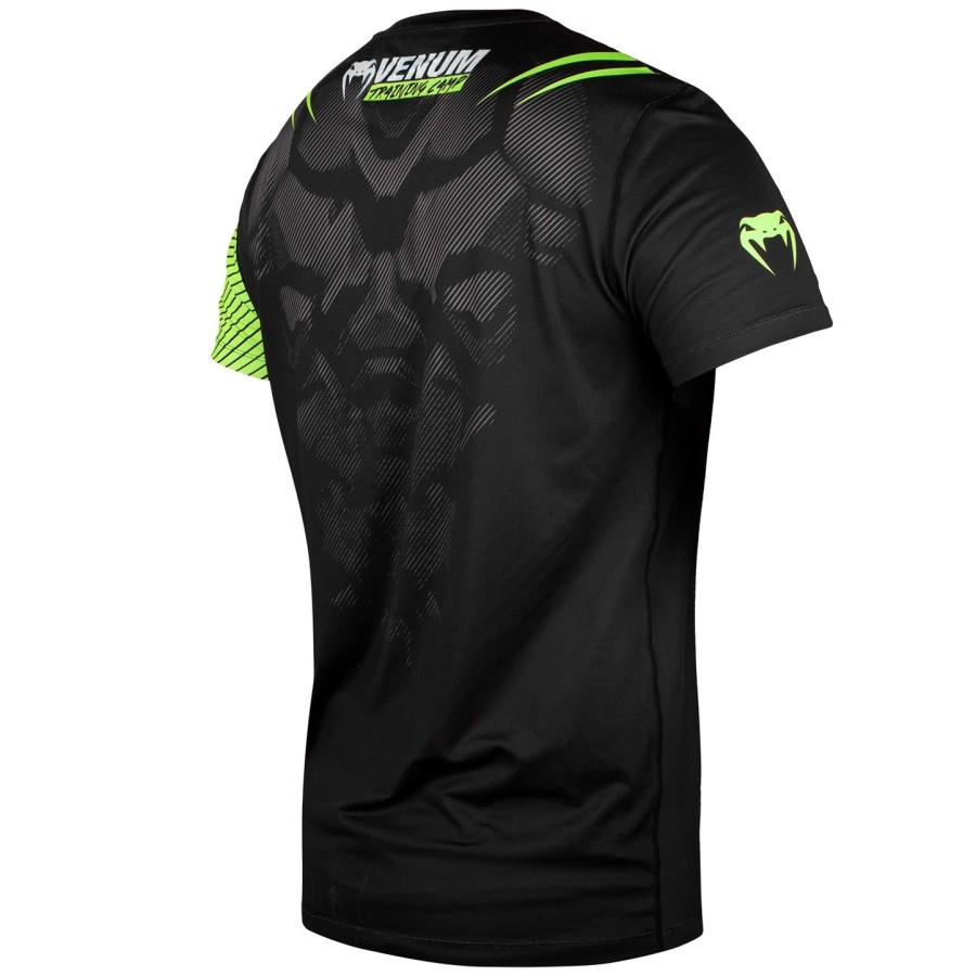 venum training camp 2.0 dry tech t-shirt - sortneo gul - eksklusiv