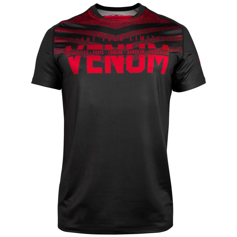 venum signature dry tech t-shirt - sortrød