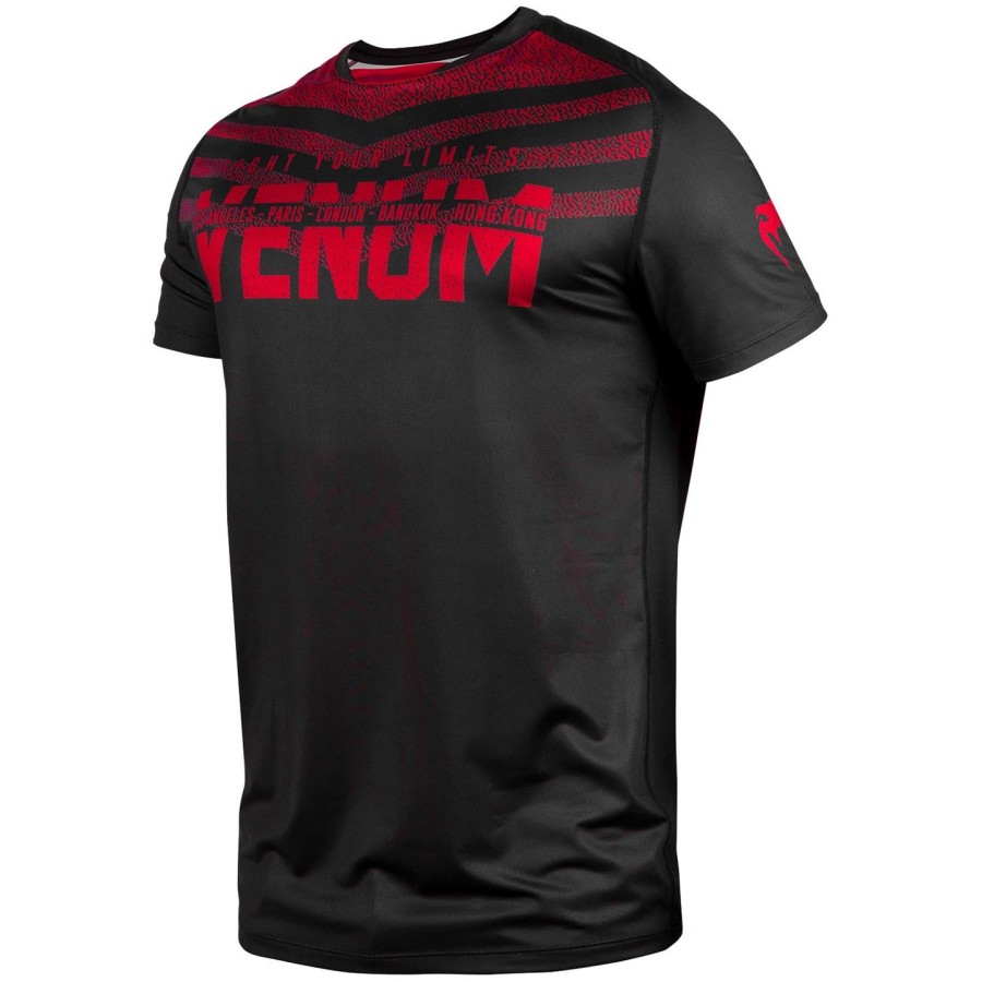 venum signature dry tech t-shirt - sortrød