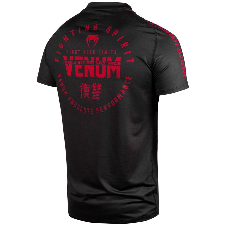 venum signature dry tech t-shirt - sortrød