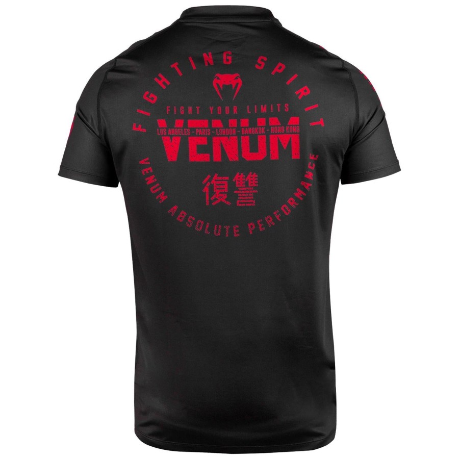 venum signature dry tech t-shirt - sortrød