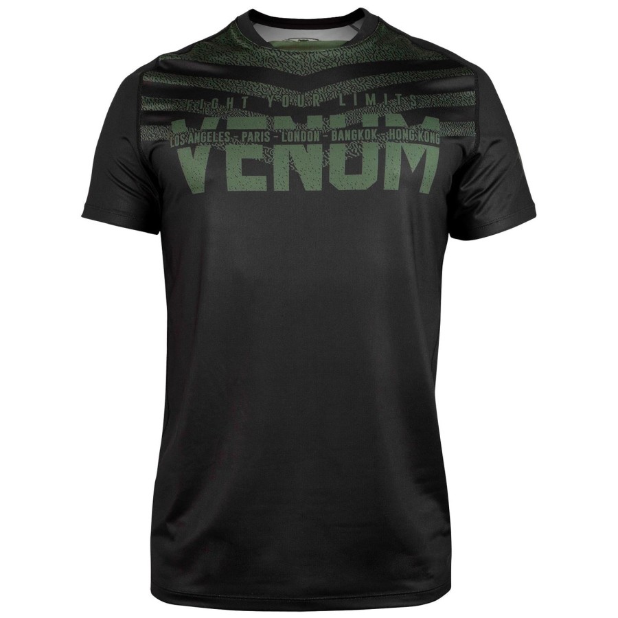 venum signature dry tech t-shirt - sortkhaki - eksklusiv